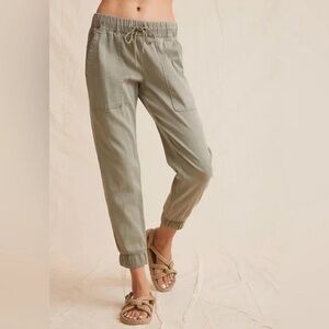 Anthropologie Cloth & Stone Beige Casual Pants Relaxed Neutral Lounge Chic